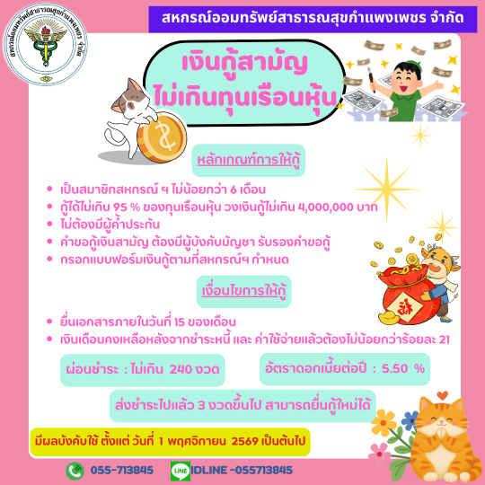 เงินกู้สามัญไม่เกินทุนเรือนหุ้น